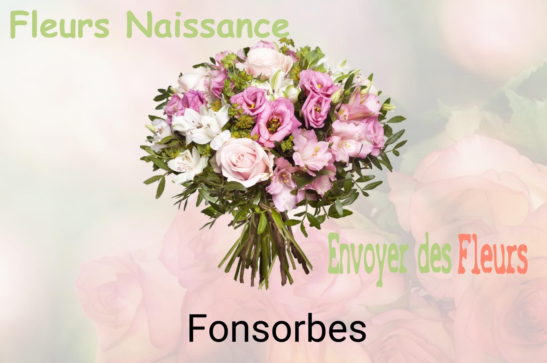 Bouquet de fleurs de naissance livré à Fonsorbes